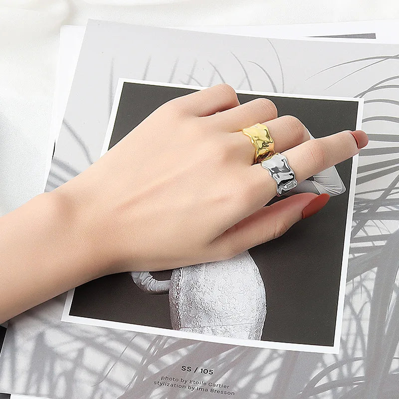 Vintage Silver Chain Link Ring