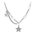 silver starlight necklace pendant close-up