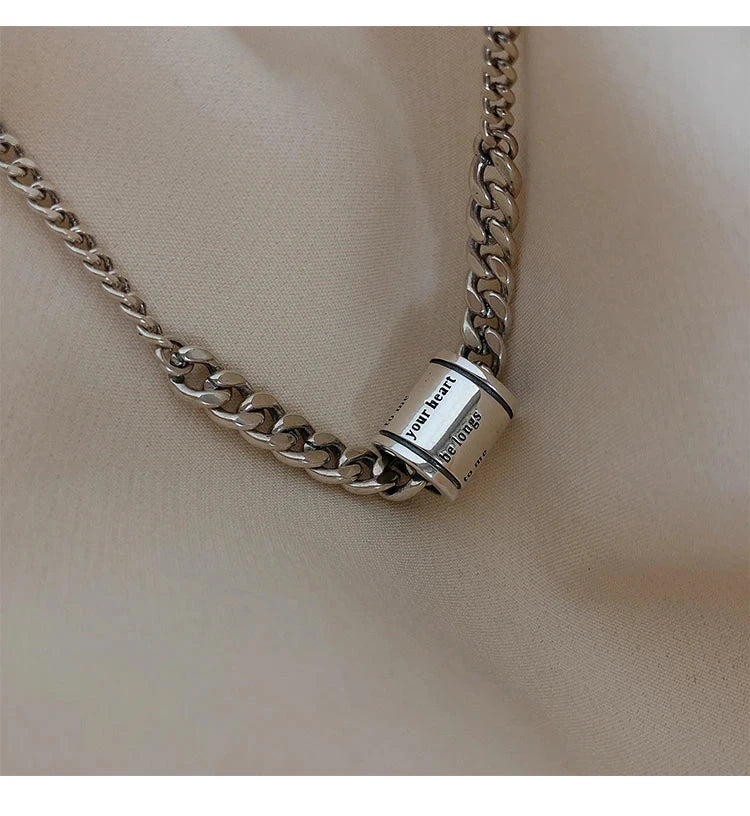 love capsule necklace pendant close-up