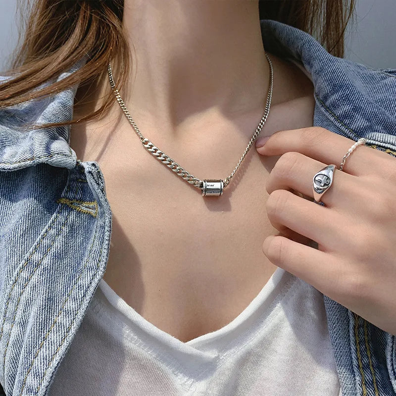 love capsule necklace pendant close-up