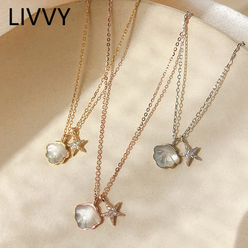 coastal charm necklace close-up pendant