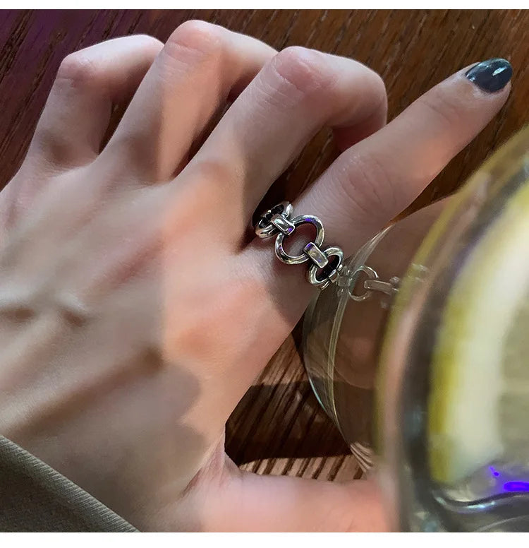 Timeless Classic Enamel Signet Ring with black enamel face and silver-plated band, elegant jewelry for everyday or formal wear.