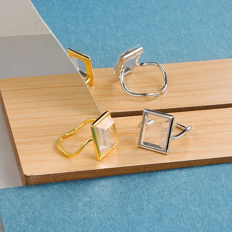 Timeless Rectangle Cut Gemstone Ring