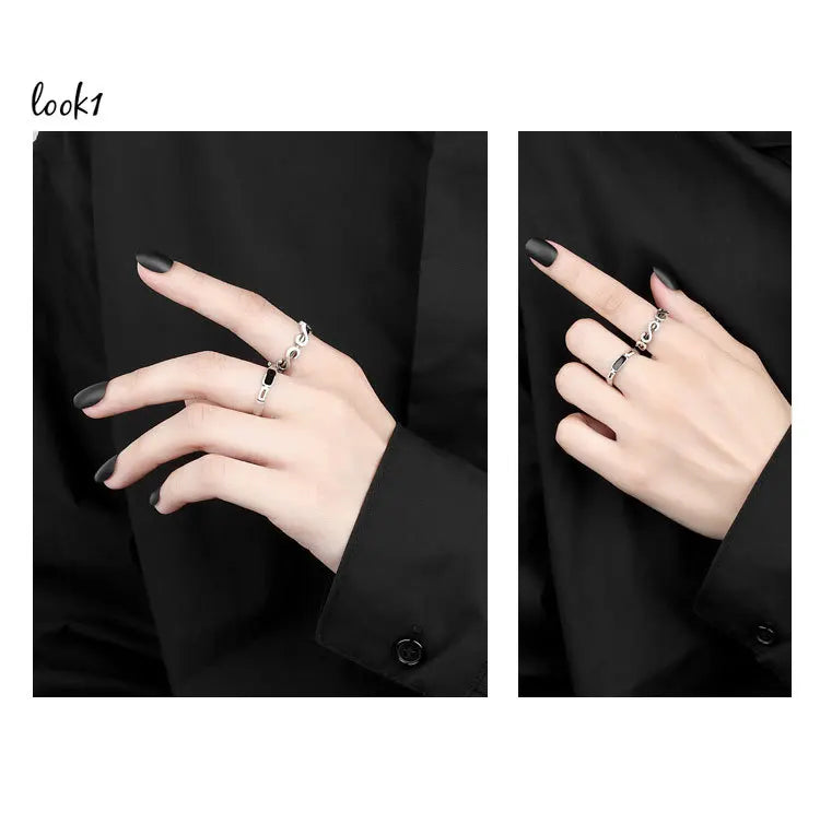 Simple Open Sterling Silver Rings