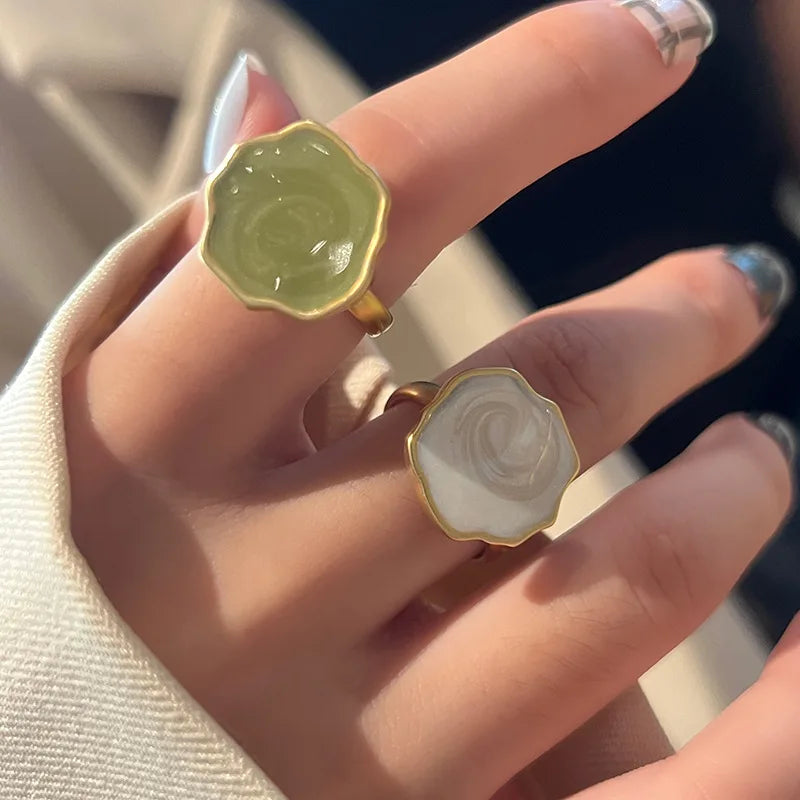 Elegant French Rings French Set Engagement & Wedding Band