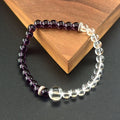 handmade amethyst wrist mala bracelet with beads