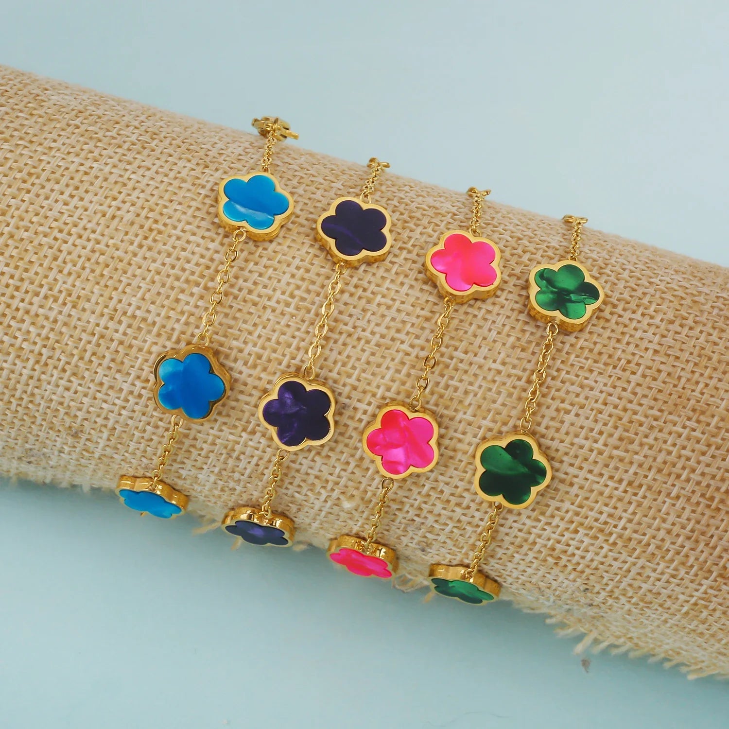 Blooming Petal Prong Jewelry Set