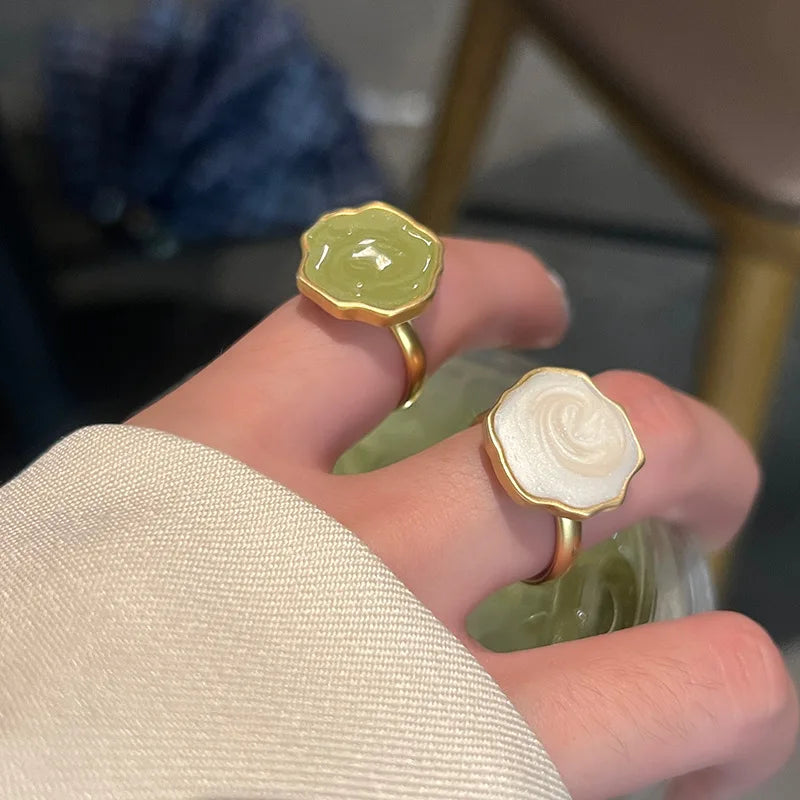 Elegant French Rings French Set Engagement & Wedding Band