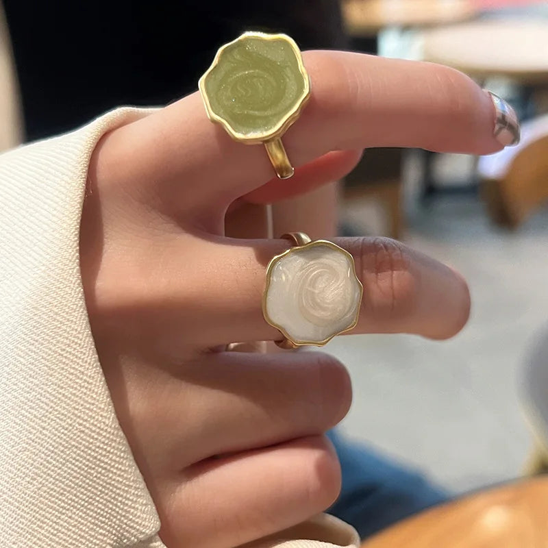 Elegant French Rings French Set Engagement & Wedding Band